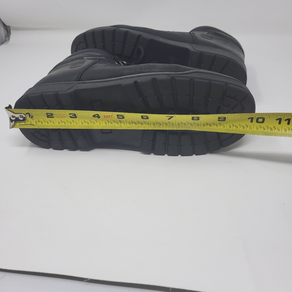 Timberland Field Boots Black Waterproof Leather Men Size 7 Youth 7 Women 8.5 - Picture 12 of 14